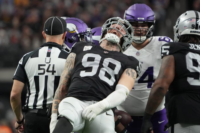 Las Vegas Raiders star Maxx Crosby is getting healthy from knee and hand surgeries this offseason.